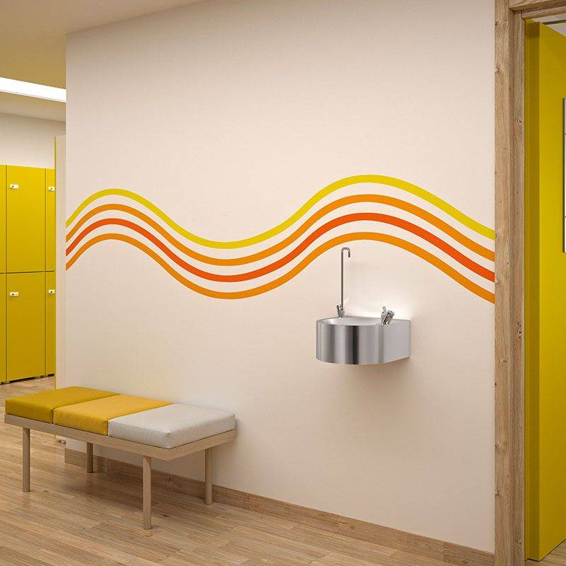 Delabie Trinkbrunnen SD Trinksprudl.+Schwanenhalsarm. Edst. 1.4301 sat