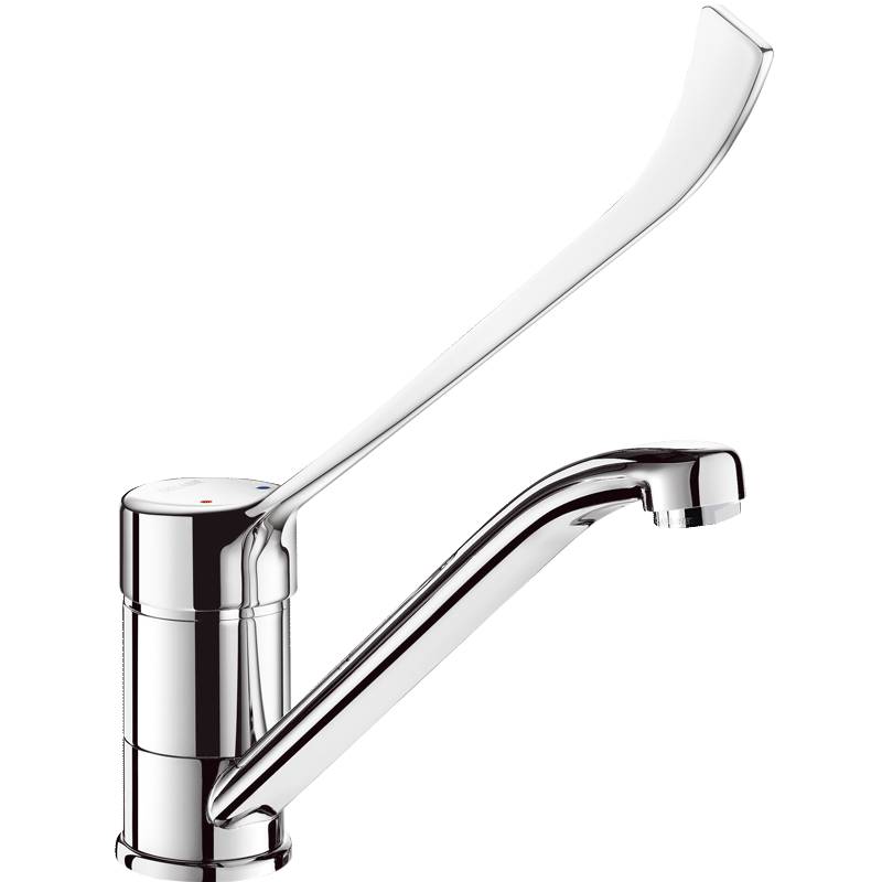 Delabie SPT-EHM Schwenkauslauf H.145 L.215, Hygienehebel