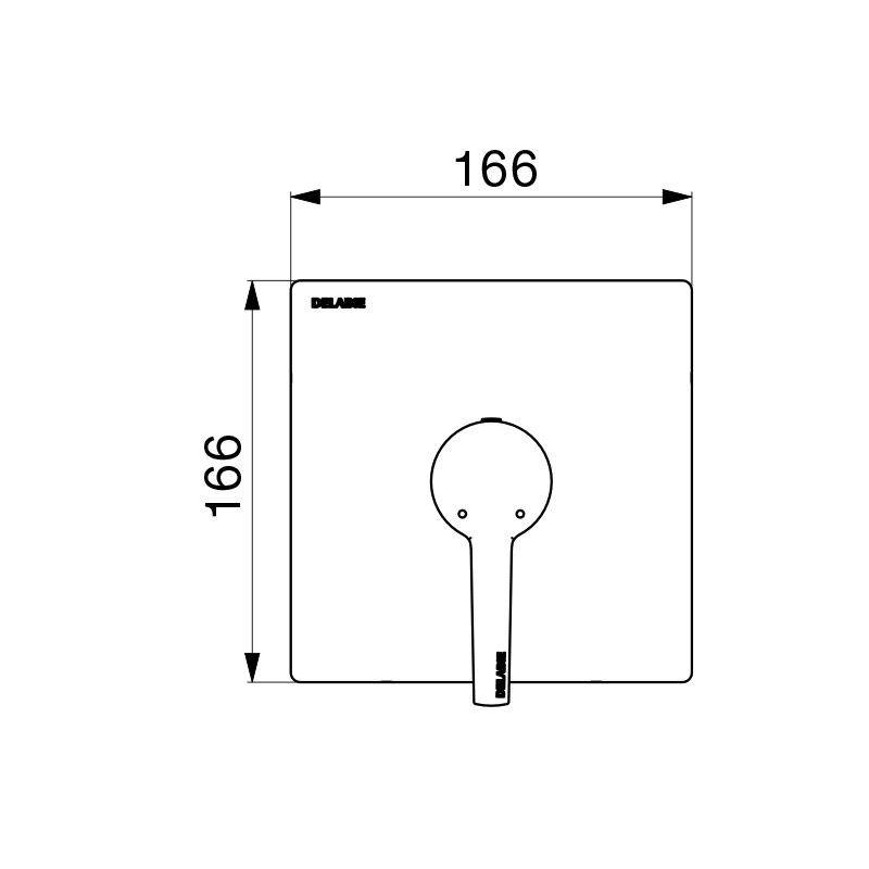 Delabie Brausearmatur EP Unterputz wasserdicht, Teil 2/2 (+254BOX)