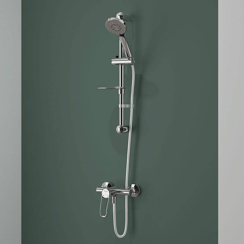 Système de douche Delabie avec EHM 2739EPS Securitouch, raccord standard