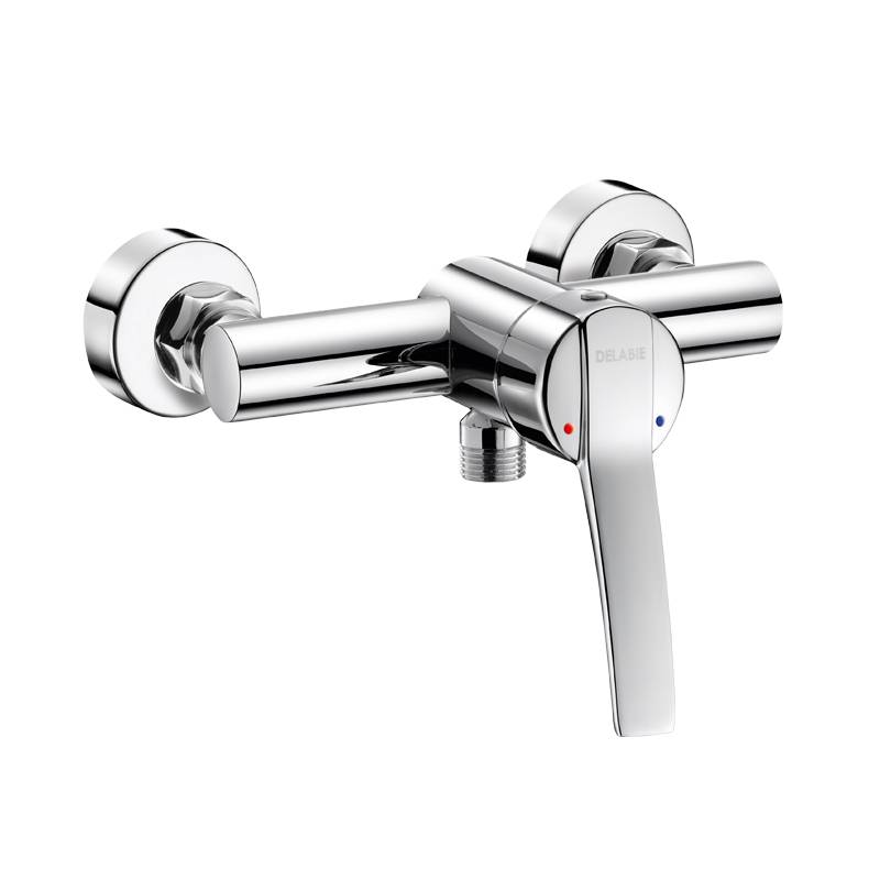 Mitigeur monocommande Delabie Securitouch, levier de commande, raccord standard