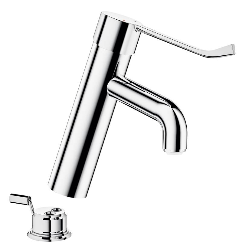 Delabie EHM pour lavabo EP BIOCLIP H.95 L.120, levier hygiène, sans robinet d'arrêt préalable