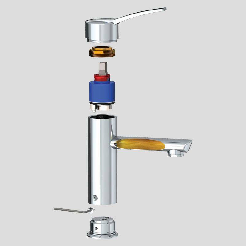 Delabie EHM f.WT EP BIOCLIP H.95,o. Ablgarn., Bedienhebel,o.Vorabsp.