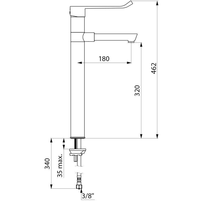 Delabie EHM EP mit Schwenkauslauf BIOCLIP H.320 + 1 Einmalauslauf