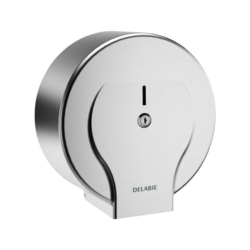 Delabie porte-papier toilette pour rouleau 400 m acier inoxydable 1.4301 satiné