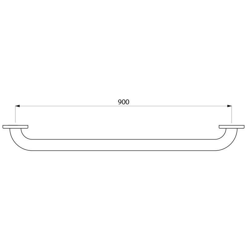 Delabie Haltegriff Basic D32 L900mm Edelstahl satiniert