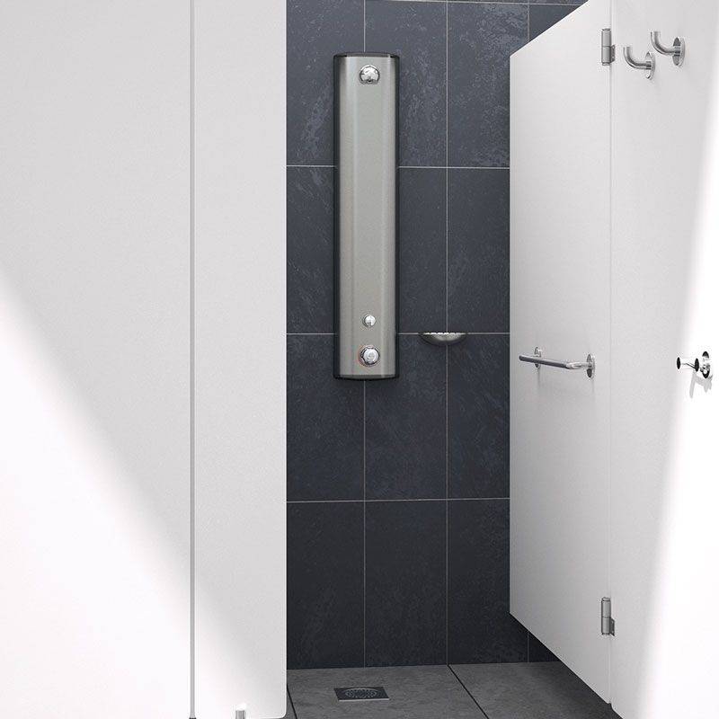 Delabie Handtuchhalter 1 Stange D20 L600mm,Edst. hgl.pol.