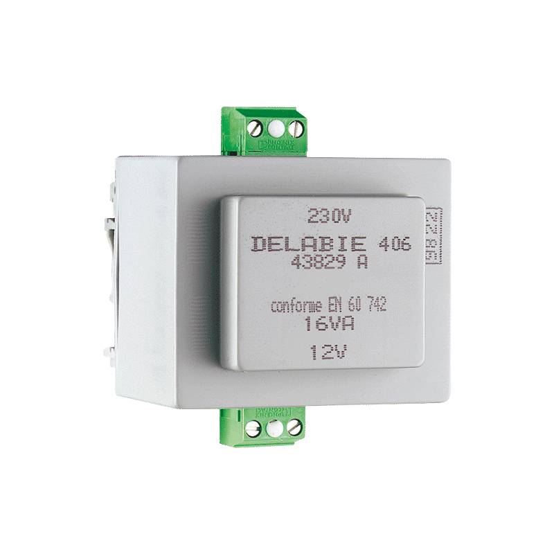 Delabie Trafo 230/12V lose, für Befestigung auf DIN-Hutschiene
