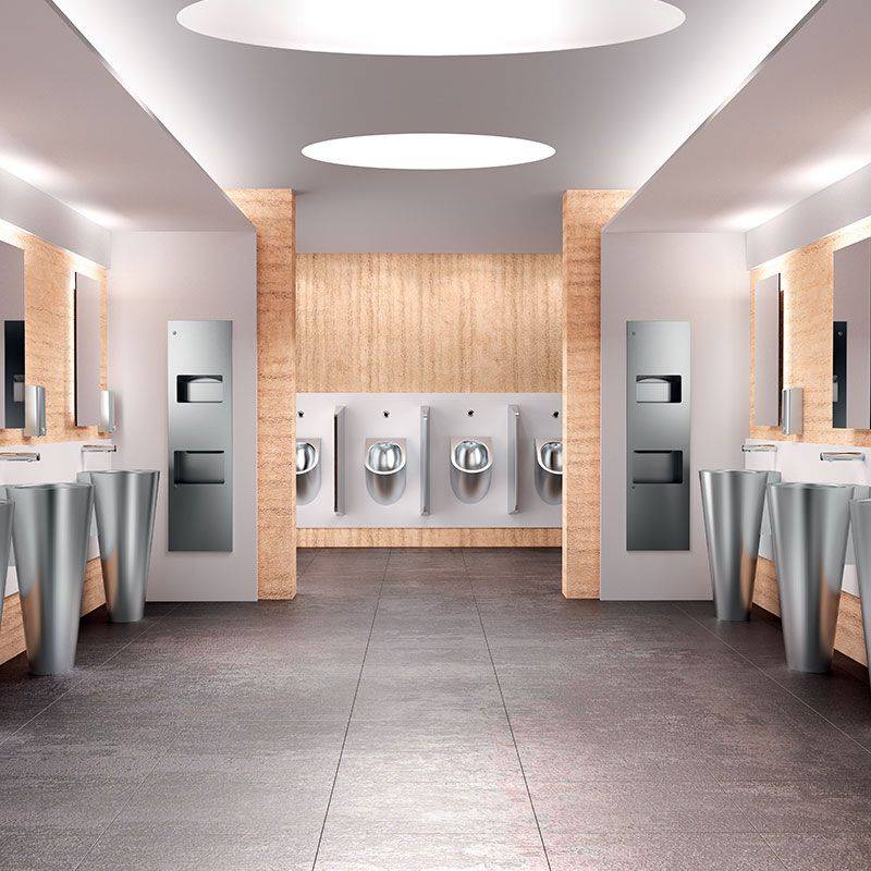 Delabie UR-Spülarmatur TEMPOMATIC G1/2B Hw.-Mont.155 f. Feststrom 12V