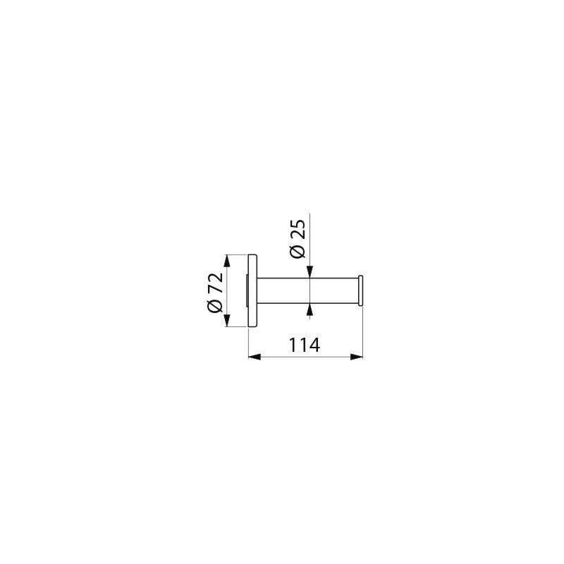 Delabie WC-Reservepapierhalter Edelstahl hgl.pol.