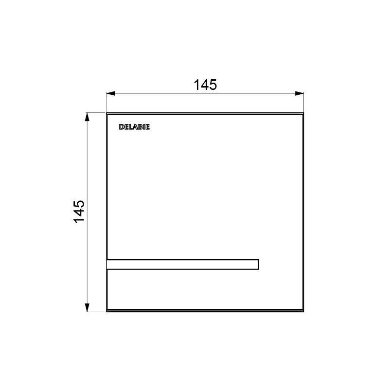 Delabie Soupape d'urinoir TEMPOMATIC 4 UP Acier inoxydable poli Ensemble batterie 6V 2/2