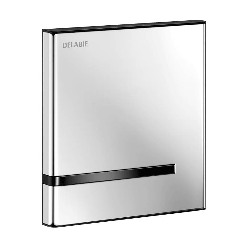 Delabie Soupape d'urinoir TEMPOMATIC 4 UP Acier inoxydable poli Ensemble batterie 6V 2/2