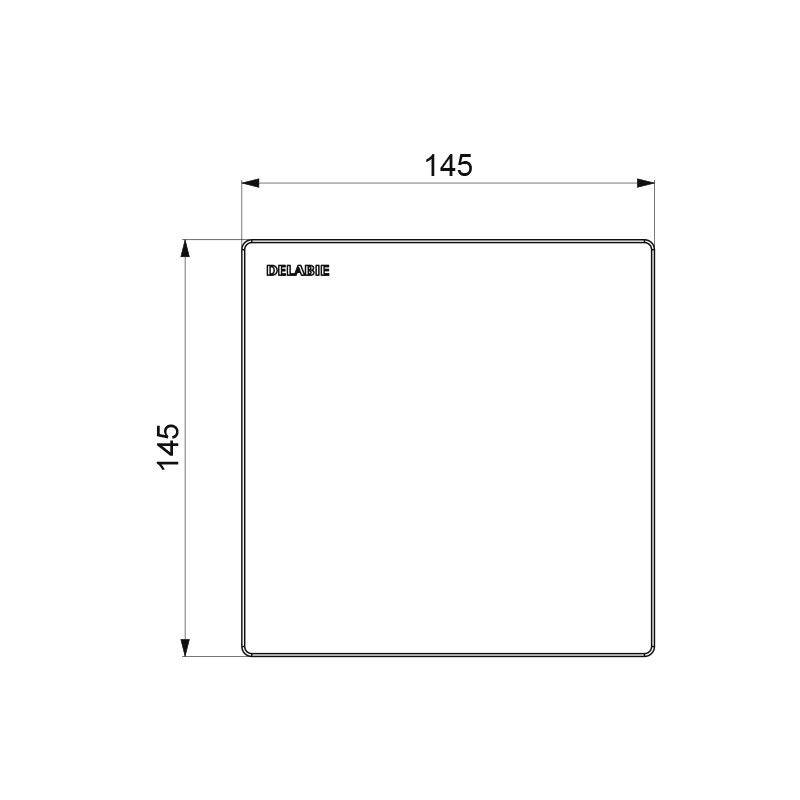 Delabie Urinalsp. TEMPOMATIC 4 UP Glas schwarz 6V Batterie Set 2/2