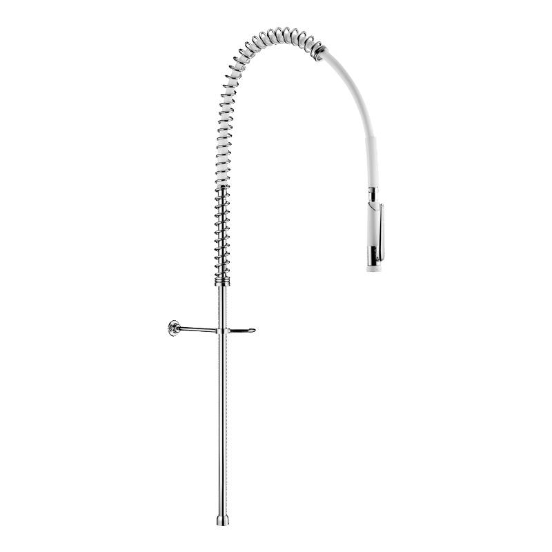 Delabie Geschirrspülbr + Handbrause 433000 o.Arm, Steigrohr lang G3/4