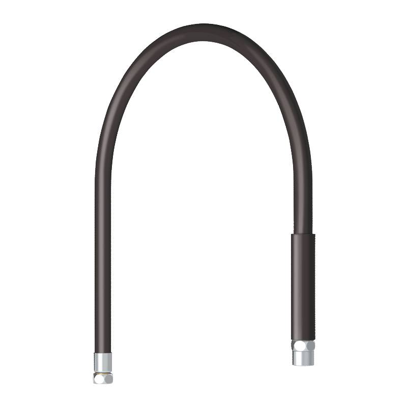 Delabie Flex.Schlauch Lebensmittelqualität G1/2 schwarz L950mm