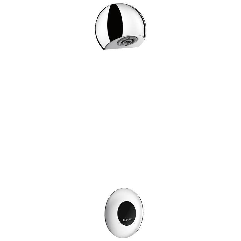 Delabie DU-Kombi TEMPOMATIC G1/2B Hw.-Mont. 150 230/12V+Br-Kopf ROUND