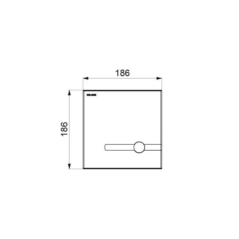 Delabie TEMPOMATIC WC duale Steuerung UP Edst. 6V-Batterien Set 2/2