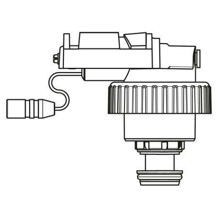 Delabie Kartusche u. Magnetventil f. TEMPOMATIC WC m. dualer Steuerung