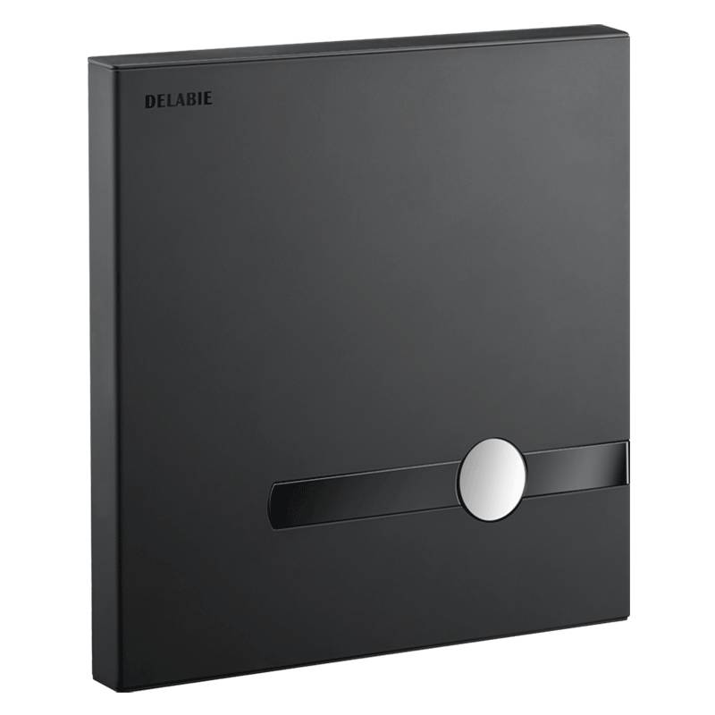 Delabie WC-DrSp.T.MATIC duale Strg.UP mattschw.6V-Batt.Set2/2(+464PBOX)