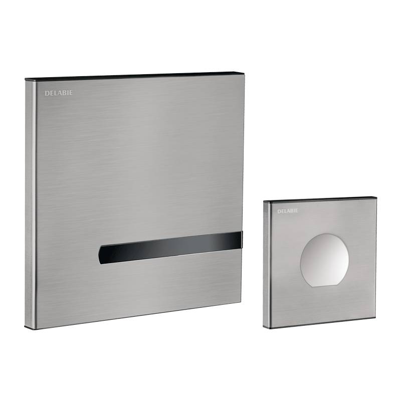 Delabie WC-DrSp. TEMPOMATIC commande double 3/4", encastrée, télécommande pile