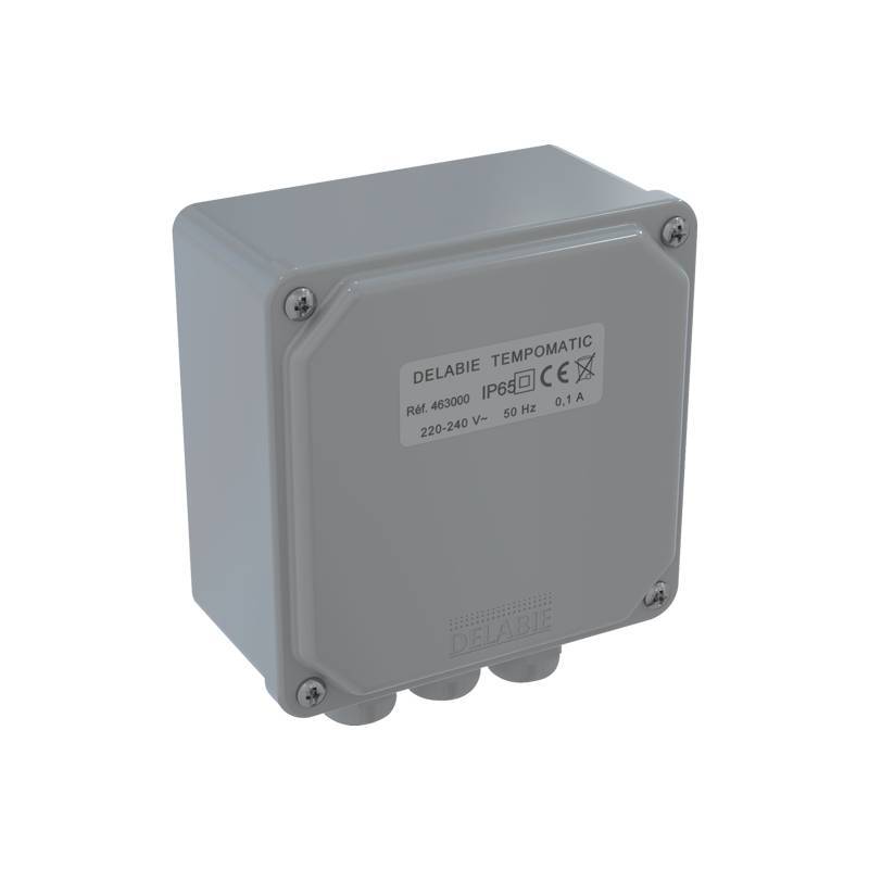 Delabie Elektronik-Box Multifunkt. 230/12V f. TEMPOMATIC WC m. Trafo
