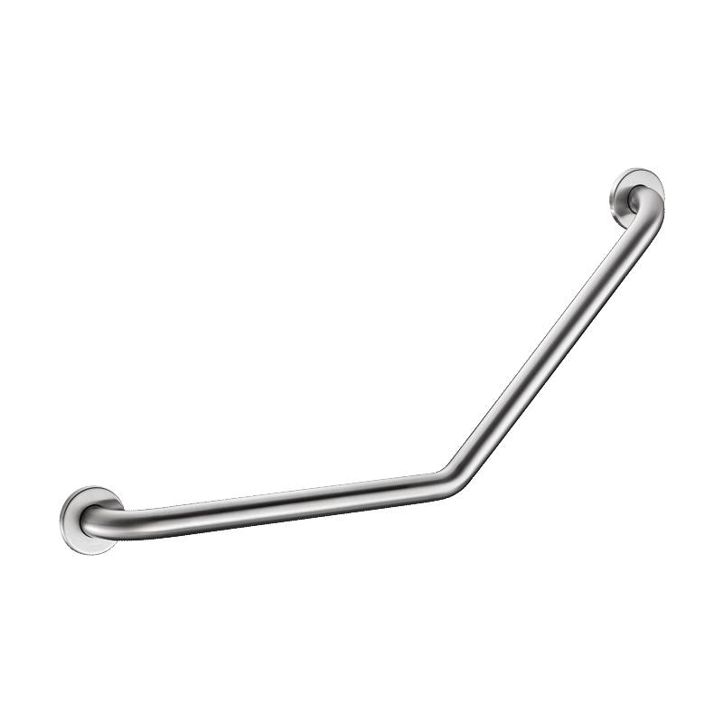 Poignée coudée Delabie 135° D32 400x400mm 2 points de fixation acier inoxydable satiné