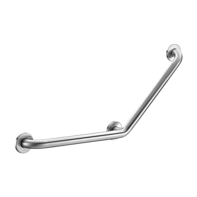 Delabie poignée d'angle 135°, D32 400x400mm 3 points de fixation Inox satiné