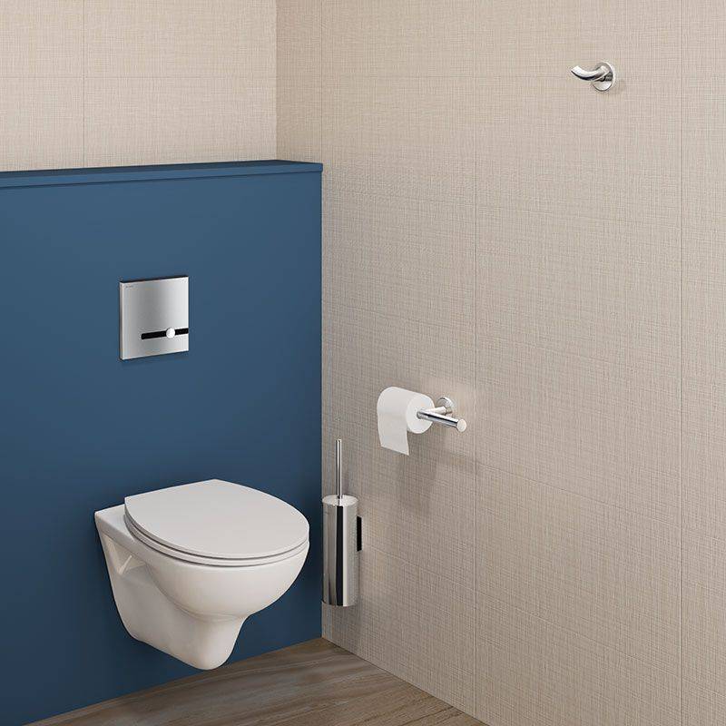 Delabie WC-Papierhalter f. 2 Rollen,Edst. hgl.pol.