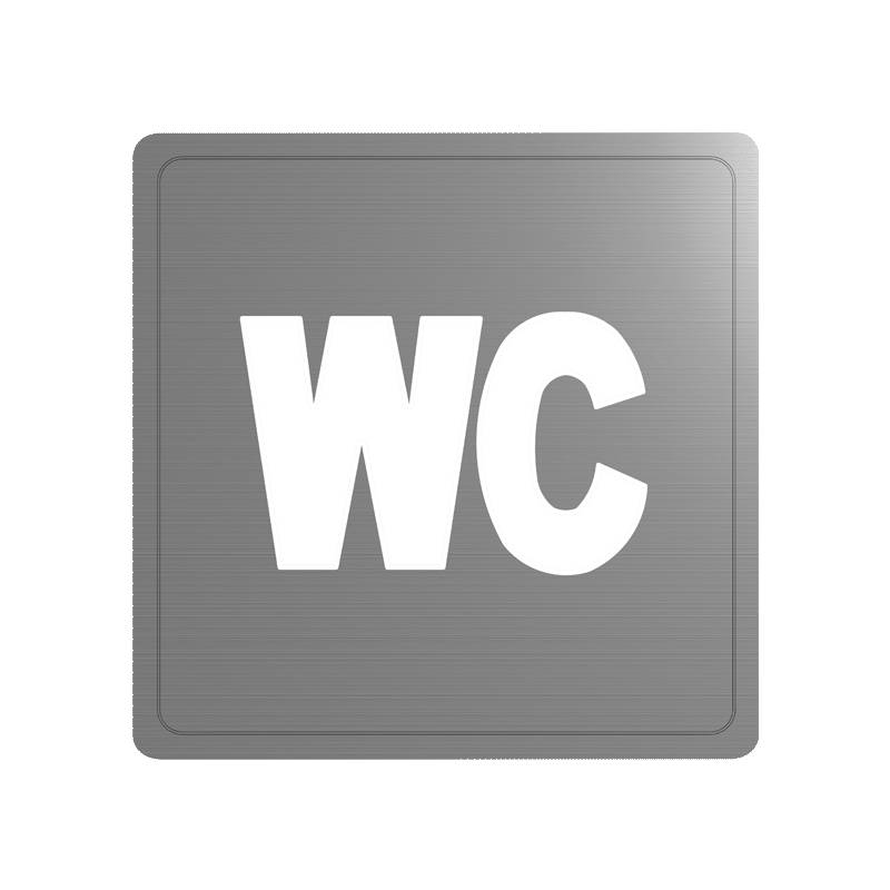 Delabie Wand Symbol WC Edst. 1.4301 satiniert (ex-0011420000)