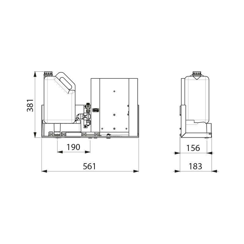 Delabie Modul elektr. Ventil, elektr. Seifensp, Papierhandtuchsp