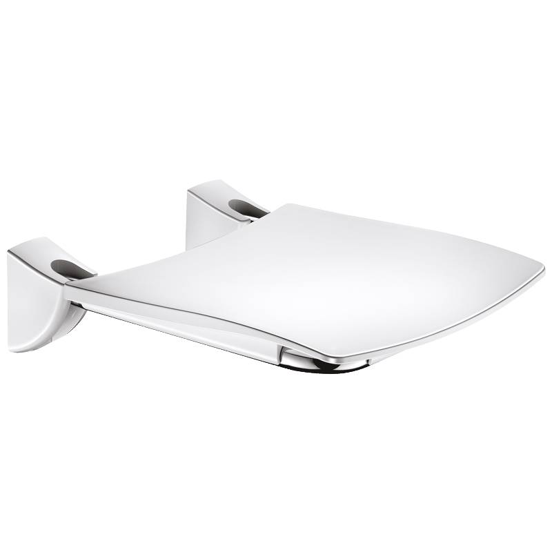Siège de douche Delabie Confort rabattable Acier inoxydable poli miroir