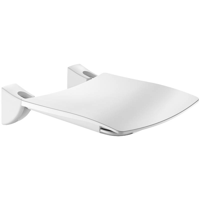 Delabie Duschsitz Komfort hochklappbar Edelstahl Seidenglanz