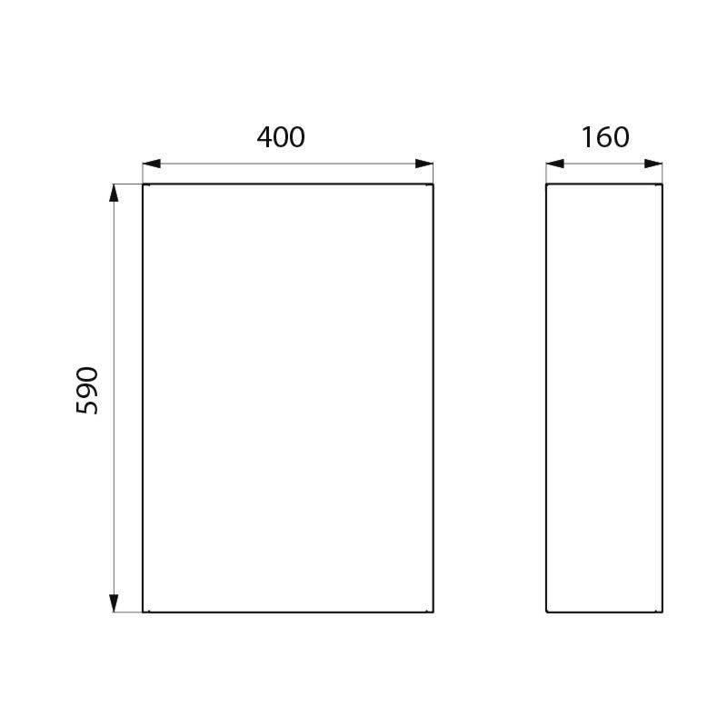 Delabie Abfallbehälter W-Mont. 38l Edst. 1.4301 sat (ex-0010890000)