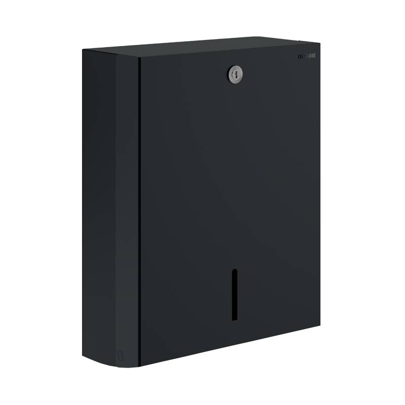 Delabie Distributeur de serviettes en papier pour pli zigzag Acier inoxydable 1.4301 mat noir