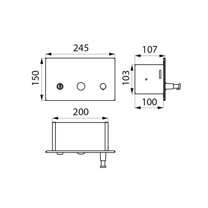Delabie Flüssigseifensp. 1l UP Edst. 1.4301 sat (ex-0013200000)