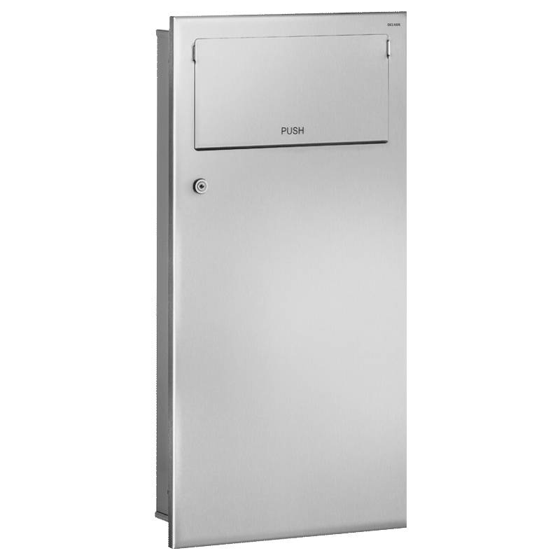 Delabie Abfallbehälter UP PUSH 18l Edst. 1.4301 sat (ex-0013320000)