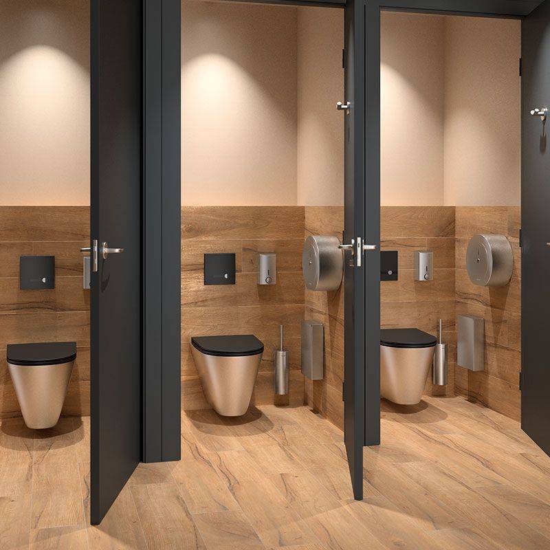 Delabie WC-Papierhalter f. Papierrolle 400 m Edst. 1.4301 satiniert