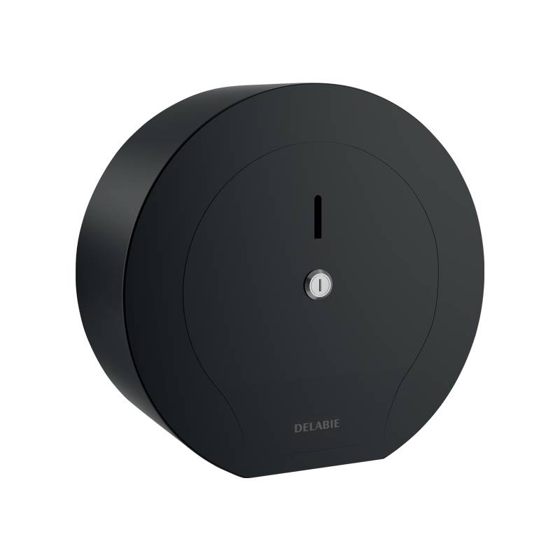 Delabie WC-Papierhalter f. Papierrolle 200m Edst. 1.4301 matt schwarz