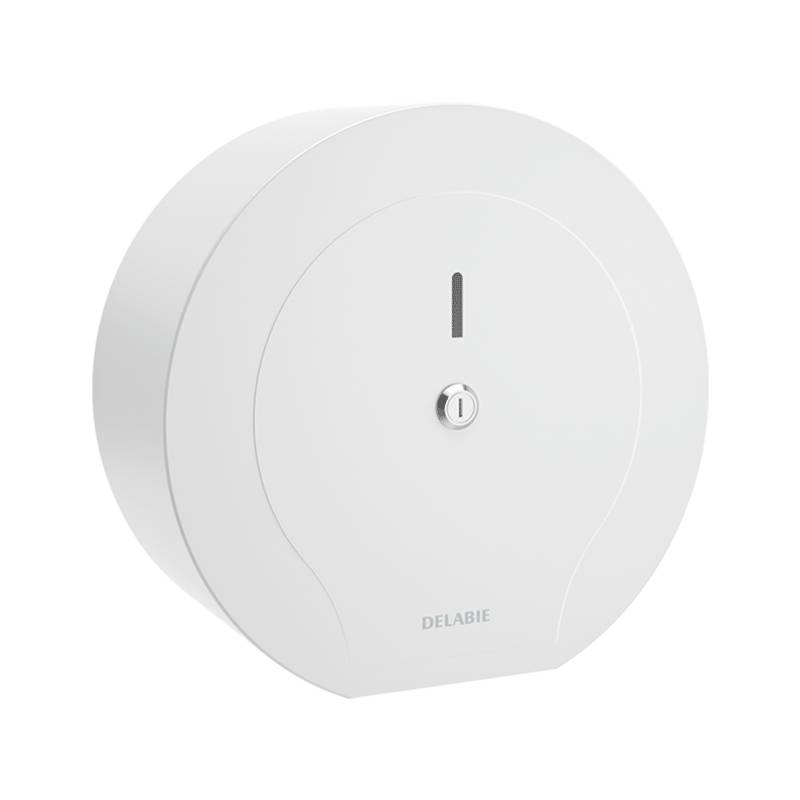 Delabie WC-Papierhalter f. Rolle 400m Edst. 1.4301 pulverbesch. weiß