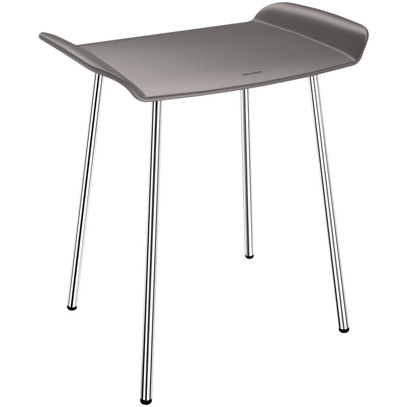 Delabie Duschhocker Be-Line Sitzfläche anthrazit-metallic