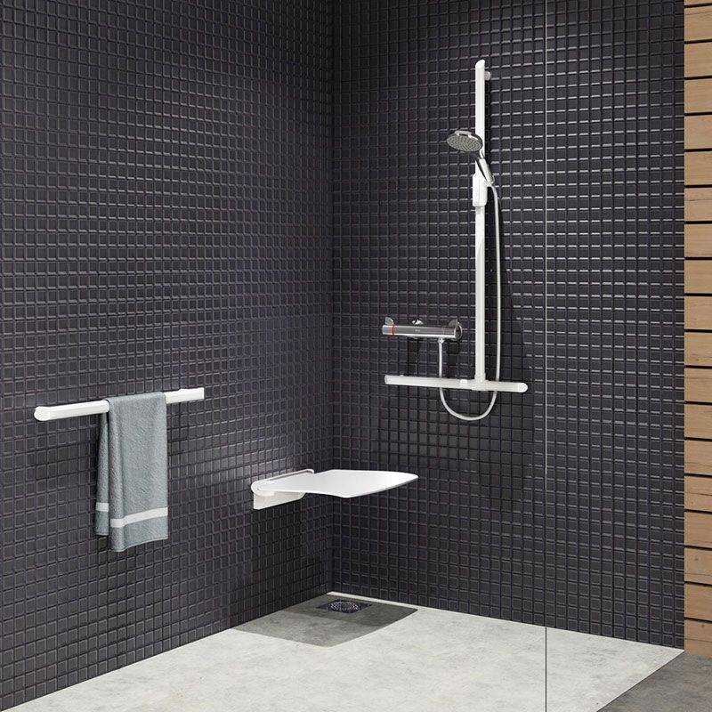 Delabie Haltegriff Be-Line D35 L.900 Aluminium weiß