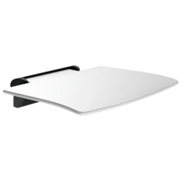 Delabie Duschklappsitz abnehmbar Be-Line ohne Fuß Alu matt schwarz Delabie Duschklappsitz abnehmbar Be-Line ohne Fuß Alu matt schwarz