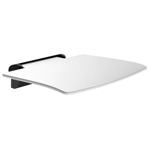 Delabie Duschklappsitz abnehmbar Be-Line ohne Fuß Alu matt schwarz Delabie Duschklappsitz abnehmbar Be-Line ohne Fuß Alu matt schwarz