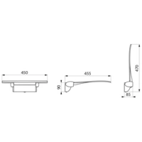 Delabie Duschklappsitz abnehmbar Be-Line ohne Fuß Alu matt schwarz Delabie Duschklappsitz abnehmbar Be-Line ohne Fuß Alu matt schwarz