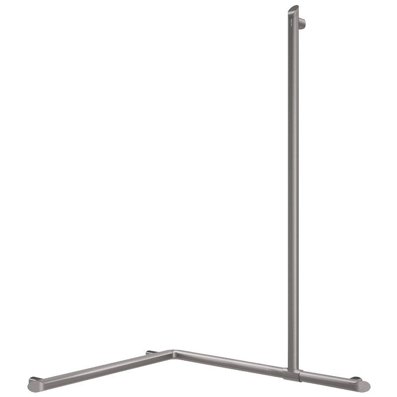 Delabie Handlauf 2-Wände + Br.H.Stg. verti. Be-Line D35 Alu anthrazit