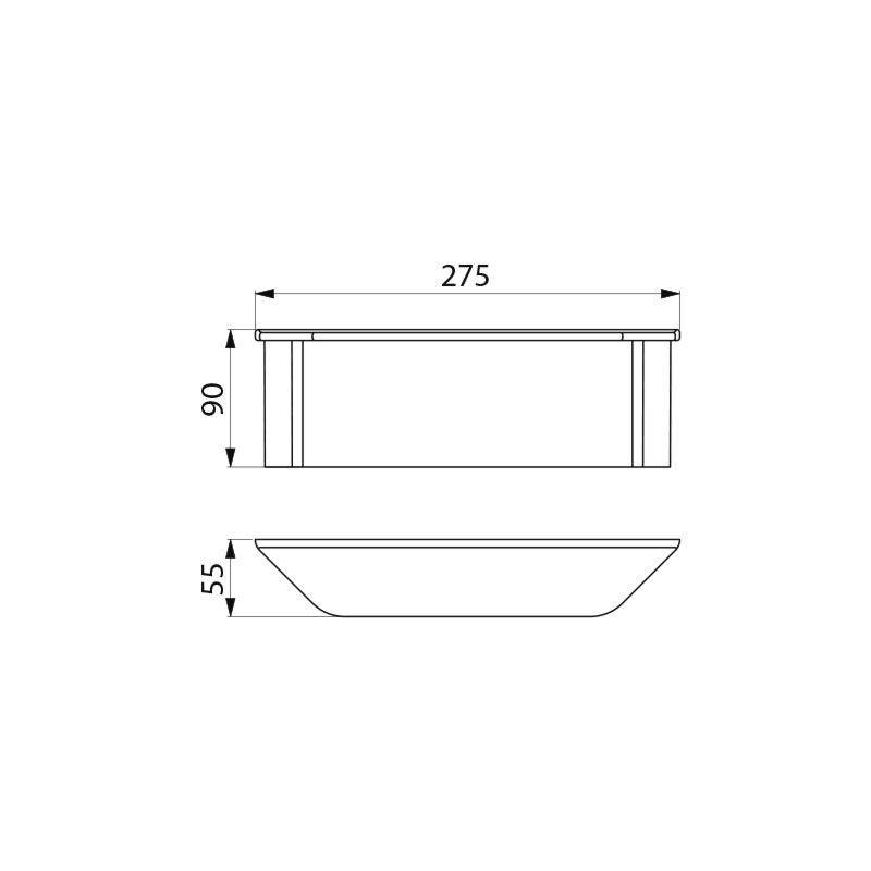 Delabie Abd.f. Bef.-Pl. ohne Wandabl. Be-Line für Art. 511920/511930