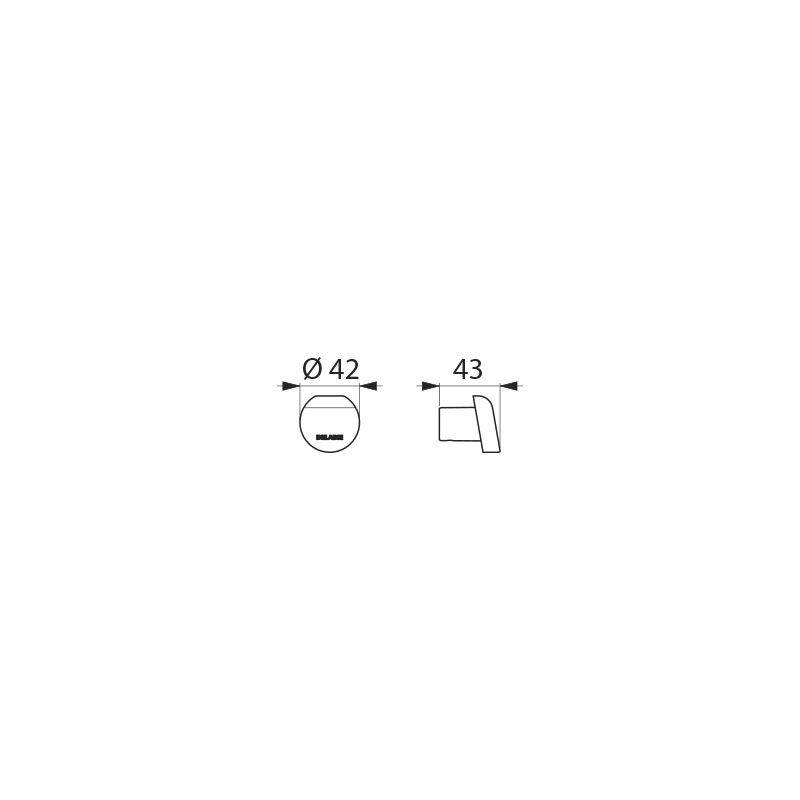 Delabie Haken Be-Line Aluminium anthrazit-metallic