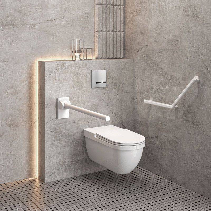 Delabie Stützklappgriff Be-Line D42 L.650 Aluminium weiß