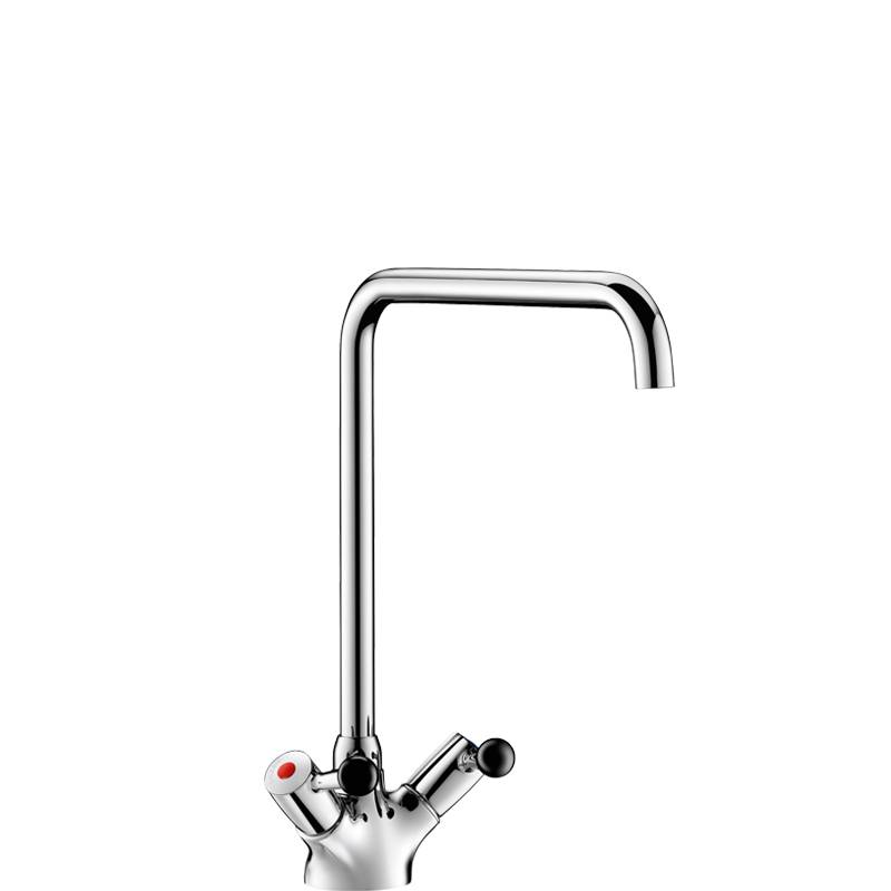 Delabie Stand MBatt. 1-Lochbrg. 100l/min,Schwenkausl.D22 L300 H315mm