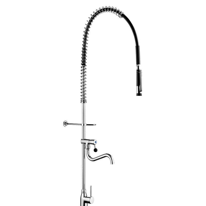 Delabie Geschirrspülbr. schw mit Mischer+Handbr. 433010,Auslaufvent.